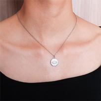 French Eight-Rape Star Necklace Sunflower Pendant Jewelry