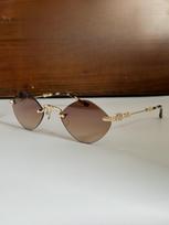 New Fashion Trend Party Luxury Designer Sunglasses For Men And Women Personality Alloy Black High-End Uv400 Sunglasses
