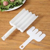 Virtuvinis trigubas mėsos kukulių gaminimo aparatas, mėsos rutuliukų samtelis su pjaustymo kastuvu