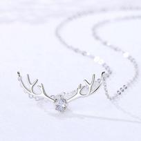 Japanese and Korean Creative Deer Horn Pendant - One Deer Has Your Necklace