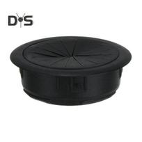 60MM Stalinis Kabelio Grometas Žiedlapio formos Sagtis Laido Skylės Dangtelis Namų Biuro Stalas Kompiuterio PC Laido Valdymas Apsauga Apvalus Dangtelis Kabelių Organizatorius 60mm juoda