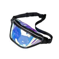 Transparent Waist Bag Waterproof Mini Fanny Pack Iridescent Belt Bag juoda