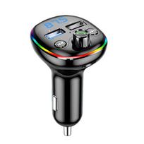 PD 18W FM Transmitter Wireless Bluetooth 5.0 Handsfree Car Kit Dual USB Fast Charger Radio Modulator MP3 Player Support TF Card juoda