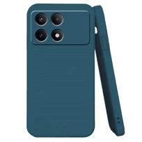Skirta Poco F6 Pro dėklas Xiaomi Poco F6 Pro dangtelis Skysto silikono telefono buferis Galinis Originalus Atsparus smūgiams Minkštas TPU Funda Poco F6 Pro For Poco F6 Pro mėlyna