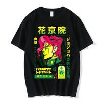 Anime Jojo Bizarre Adventure marškinėliai vyrams Jotaro Star Platinum manga grafiniai marškinėliai vyrams moterims mada trumpomis rankovėmis kasdieniai viršutiniai drabužiai S armijos žalia spalva