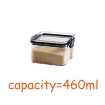 Maisto laikymo indas Plastikinis Virtuvės Šaldytuvas Makaronų dėžutė Daugiavaisčių laikymo talpa Skaidrūs Sandarūs indai 460ml white