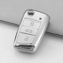 Volkswagen, BYD, Changan, Geely, Baojun Quicksand Silver Car Key Cover - New Models Available