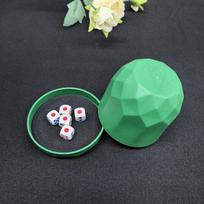 Silenced Dice Cup Set: Premium Mute Shaker with Base for Home, KTV, Bar blue