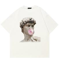 Streetwear Juokingi Grafiniai Marškinėliai Medvilniniai Marškinėliai Unisex Viršūnės Vasariniai Marškinėliai Trumpomis Rankovėmis M balta