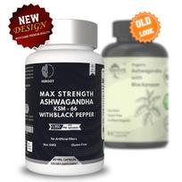 Carbamide Forte Organic Ashwagandha with Black Pepper Root Powder | 100g | Supports Stress Relief & Vitality Pack=60 capsules