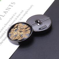 Juodi paltų sagos Universalios apvalios tranšėjo palto sagos aksesuarai Vyriški ir moteriški drabužiai Viršutiniai drabužiai Paltai Gražios aukštos klasės sagos Gun black bottom * 32L = 20.0 MM * Round