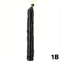 MISS WIG Synthetic Long Curly Braiding Hair Extensions Loose Curly Wave Braiding Hair Nature Black Crochet Spanish For Women Wear 55cm
