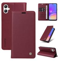 Odinis piniginės dėklas, skirtas Samsung Galaxy M13 5G M10 J7 Prime J610F J6 Plus J530 J5 J415 J4 J3 J1 F62 F23 5G A91 A81 A73 A72 4G A71 Galaxy M13 5G vyno raudonos spalvos