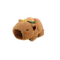 Lovely Capybara Animal Slap Snap Wrap Wristband Bracelet Plush Stuffed Animal Kawaii Capybara Hand Ring Wristband Kid Funny Toys 23*15*7cm raudona