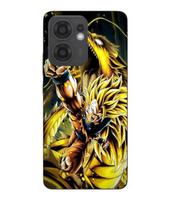 Maniacase Case For Oppo Reno 13F Son Goku Super Saiyan SSJ3 Attack Point Dragon juoda