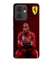 Maniacase Case For Oppo Reno 13F Hamilton Scuderia Ferrari official wallpaper juoda
