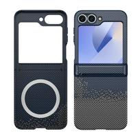 Belaidžio įkrovimo dėklas telefonui Samsung Z Flip 6 5 4 3 Flip6 Flip5 Flip4 Flip3, PU odinis, su magnetiniu vyriu, apsauginis dangtelis For Samsung Galaxy Z Flip6