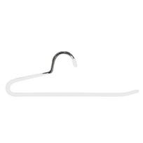 10 vnt. spintos kelnių pakabos, metalinės atviros neslystančios kelnių pakabos, spintos organizatoriai, drabužių laikymo reikmenys 10PCS balta