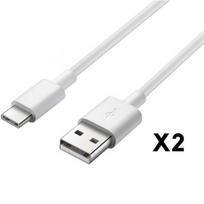 USB-C Cable for Samsung Galaxy TAB S7 - TAB S7 PLUS [PACK OF 2] Phonillico® balta