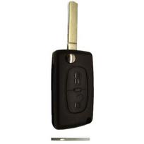 Plip key shell compatible with PEUGEOT 107 207 307 407 607 308