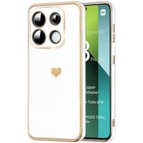 Case for Xiaomi Redmi Note 13 Pro 5G - E.F.CONNECTION - White - TPU Protection - Flexible - Gold-plated Edges