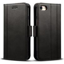 Coque Rabat - E.F.CONNECTION - pour iPhone 8 Plus - Protection 360° - Emplacement Carte - Noir