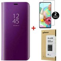 Coque - Xiaomi - Redmi Note 9 - Verre trempé - Smart Miroir Flip Case - Housse avec Stand