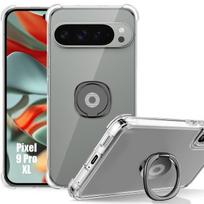 Coque - pour Google Pixel 9 Pro XL - Transparent - Support réglable - Antichoc