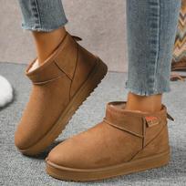 Botas de nieve gruesas y calientes para mujer, clásicas, cómodas, botas gruesas, invierno, botas de moda nuevo 2024 36 ruda