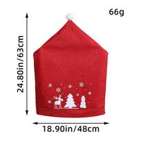 Christmas Bell Chair Cover Hong Kong Love Snowman Chair Cover Restaurant Bar Table Decoration