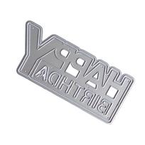 Su gimtadieniu Pjaustymo štampai Metaliniai štampai Įspaudimo trafaretai Formos Pjaustyklės Trafaretai Scrapbookingui Albumui Kortelių dekoravimui