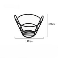 American Cutlery French Fry Basket, Snack Basket, Fried Snack Basket, Chicken Wing Double Ear Black Small Fry Basket, Food Storage Rack Pack of 1