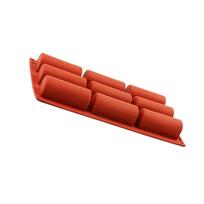 9 Cavity Log Cake Mold For Baking 3D Roll Cylinder Pastry Dessert Chocolate Loaf Pan Protein And Energy Bar Kitchen Accessories gray