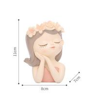 4 Inch Resin Fairy Succulent Pot with Drainage – Cute Mini Planter for Indoor Decor A