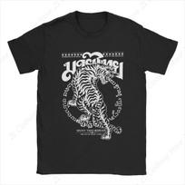 Men's T-Shirts Muay Thai Sak Yant Tiger Unique 100% Cotton Tee Short Sleeve Boxing Fighter T Shirts Round Neck Clothing Summer S juoda