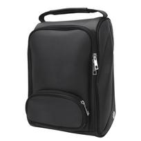 Portable PU Golf Shoes Bag Waterproof Zippered Breathable Carrier Package Accessory