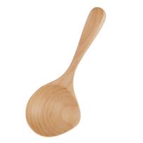 Mediniai šaukštai Rankų darbo Atsparūs aukštai temperatūrai Saugūs Ekologiški Ilgos rankenos mediniai šaukštai L(for 6.5-9kg) beige