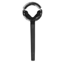 Coffee Machine Cleaning Brush Detachable Round Elbow Coffee Brush Short Handle Brew Head Cleaning black