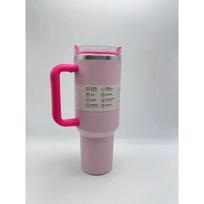 40 oz tumbler with handle and straw | Cup holder for travel | Insulated stainless steel cup | BPA- free | 1000-1500ml