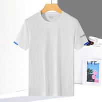 Summer Couple Ice Silk Short Sleeved Men's Round Neck Fitness Lightweight Breathable Comfortable Sports and Leisure Ice Silk Quick Drying T-shirt XXXXXL balta