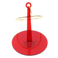 Portable Wrist Yarn Holder with Clamp Loop Lightweight Crocheting Spinner Yarn Ball Storage raudona