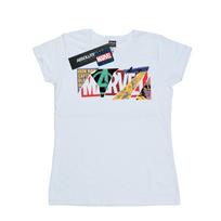 Marvel Womens/Ladies Collage Logo Cotton T-Shirt S balta