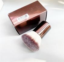No.7 Finishing Brush Portable Powder Blush Bronzer Kabuki Makeup Brush Brown Metal Beauty Cosmetics Tool Finishing Brush #7