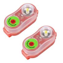 2Pcs Life Jacket Strobe Light Flasher Lamp For Overboard Survival Vest Equipment