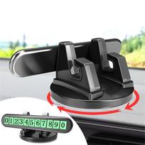 New Black Car Dash Non-slip Rubber Mount Holder Stand Number Plate For Cell Phone