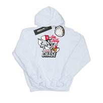Tom And Jerry Boys Cat & Mouse Chase Hoodie 5-6 Years balta