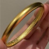 24K ancient gold matte lettering bracelet light luxury high-end bracelet simple fashion temperament jewelry brown