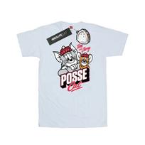 Tom And Jerry Mens Posse Cat T-Shirt S balta
