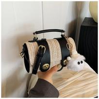 Design bag women's summer versatile 2025 new messenger woven straw bag portable seaside beach bag juoda