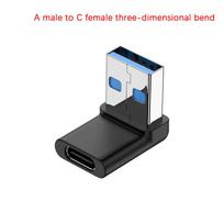Usb-A mobiliojo telefono adapteris USB C prie USB A adapterio stačiojo kampo C tipo jungtis